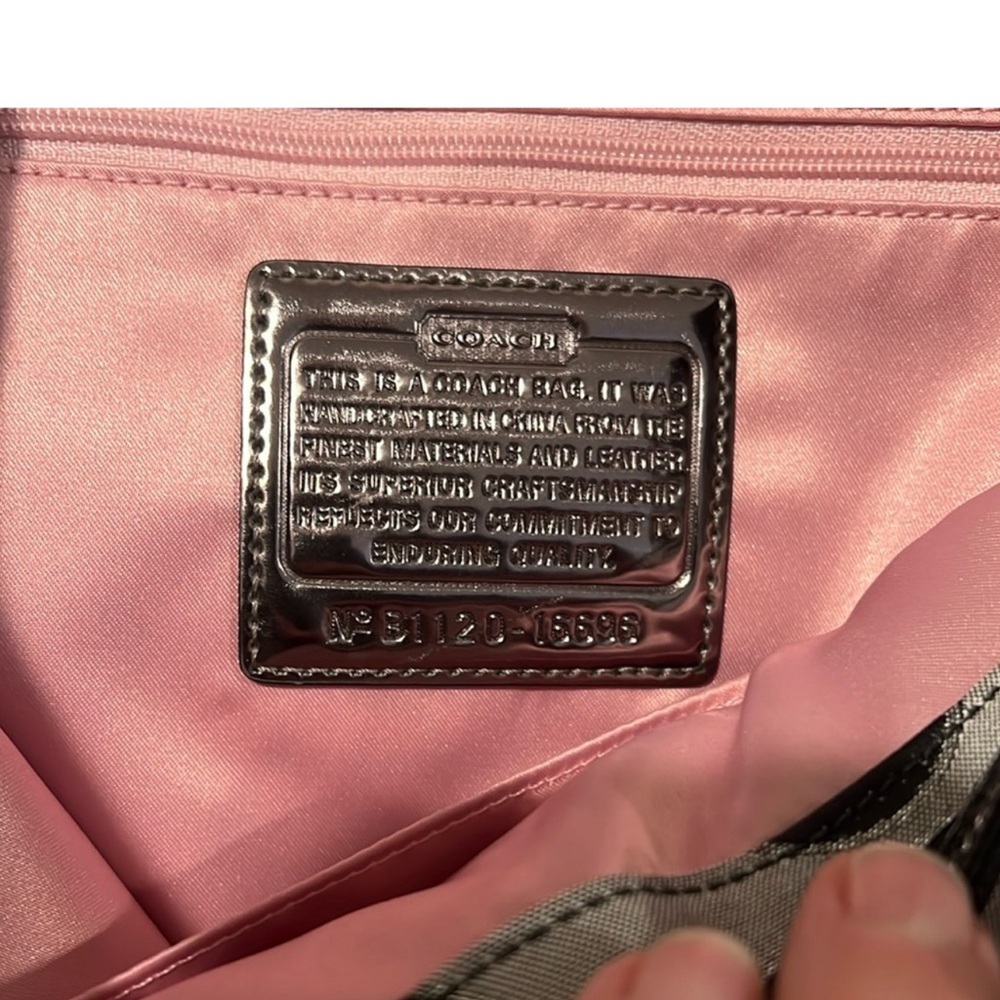 Coach NWT backpack NWT Coach backpack. Patent leather trimming. Pink inside. - Picture 5 of 5